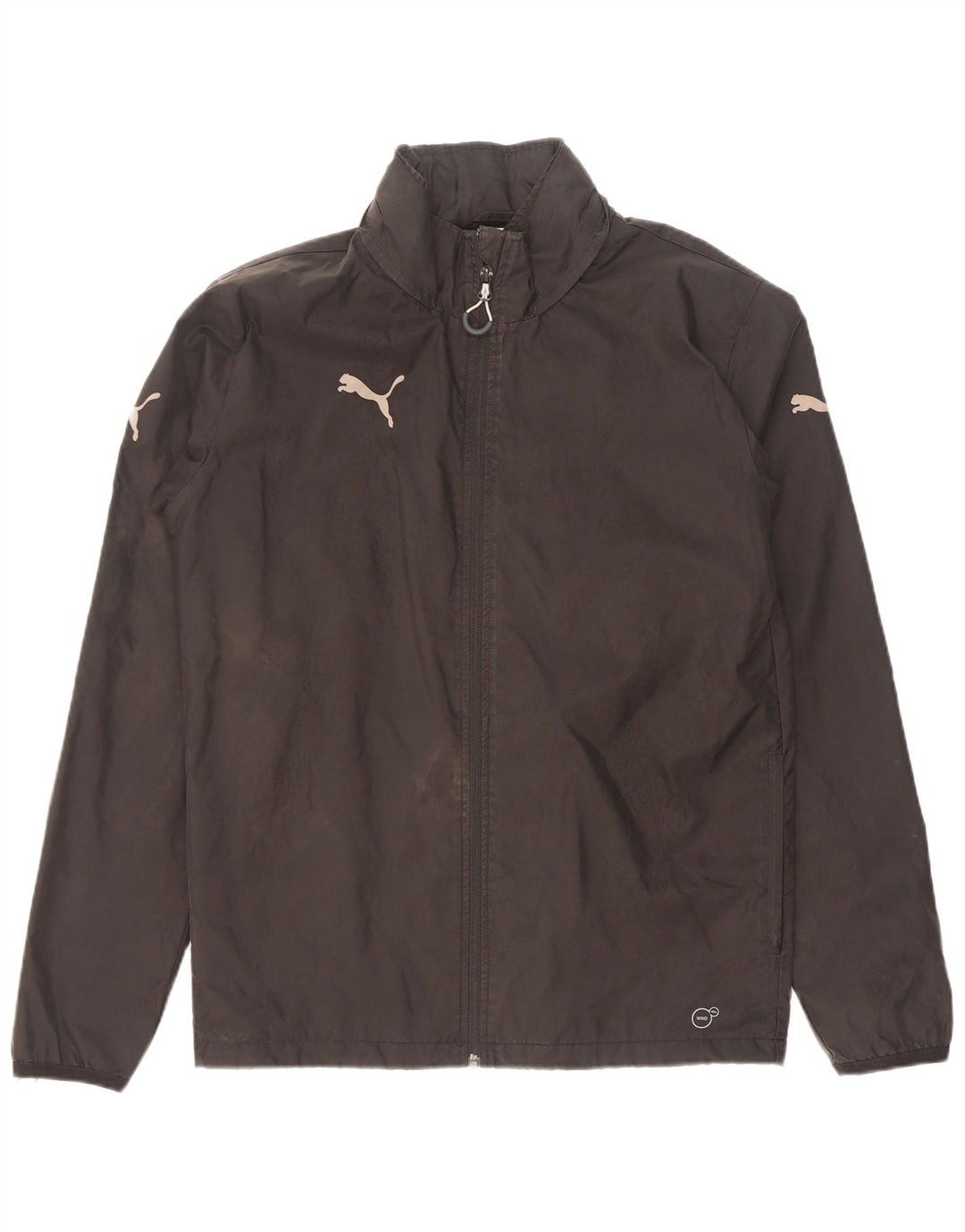 Puma Chaqueta impermeable con capucha para hombre UK 36 Small Black Nylon