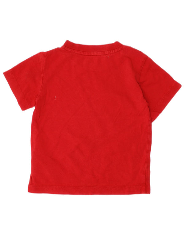 Adidas Camiseta gráfica para bebé niño 12-18 meses Algodón rojo
