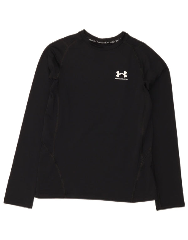 Under Armour Camiseta Heat Gear Manga Larga para Niños 9-10 Años Mediano Negro
