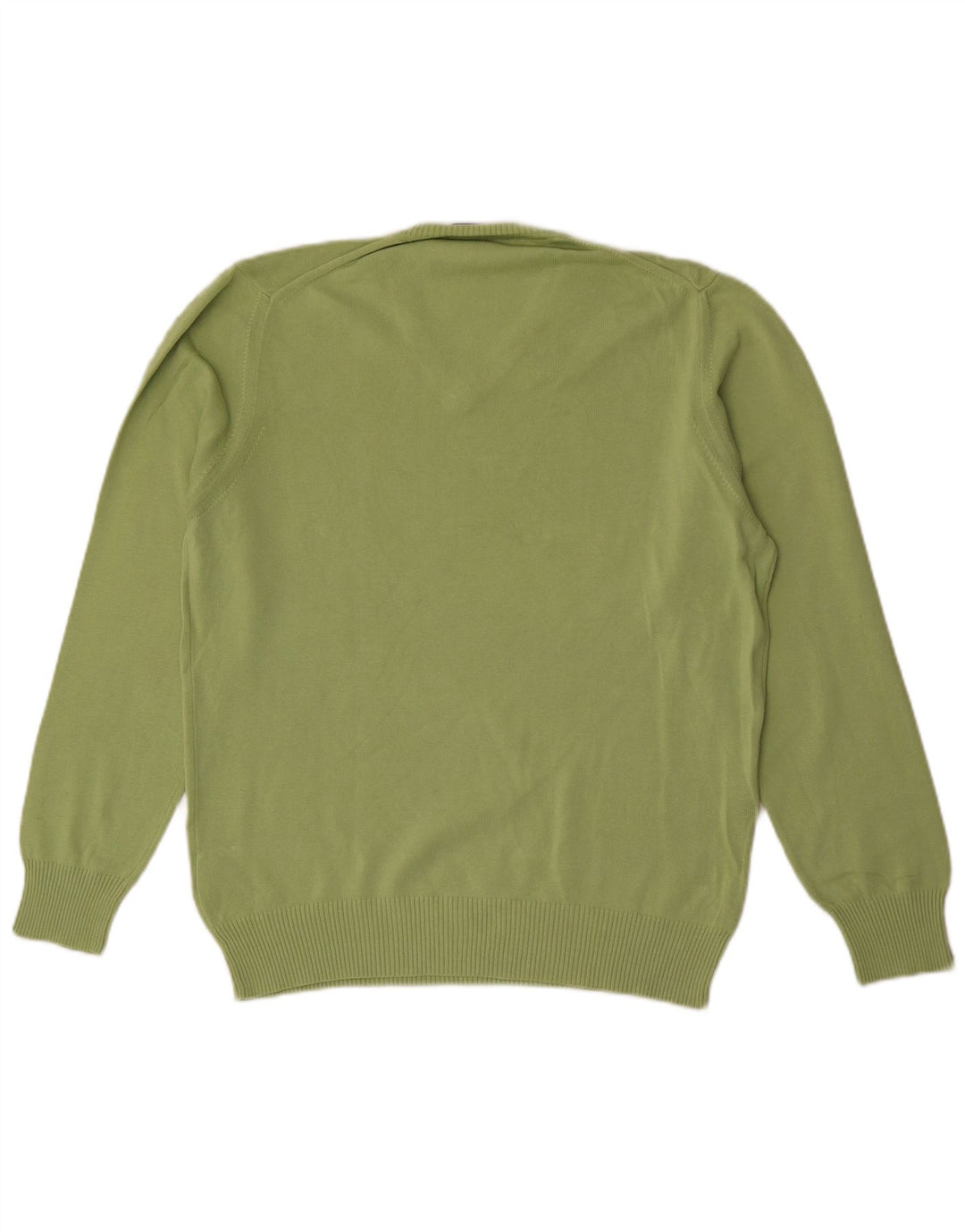Zara Hombre Jersey Con Cuello En V Jersey Grande Algodón Verde