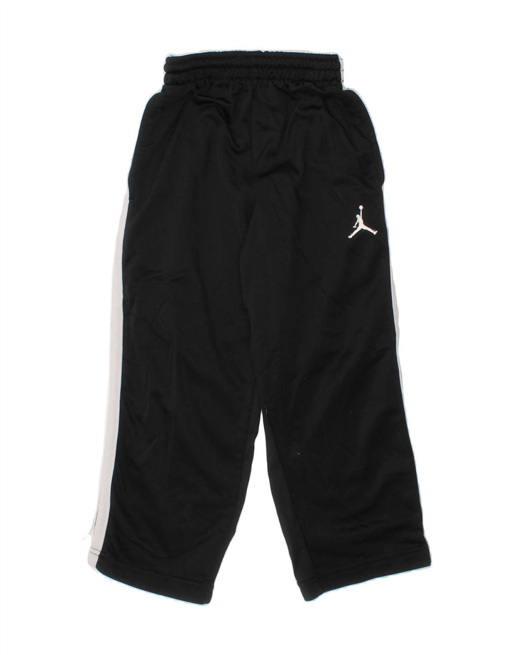 JORDAN Boys Tracksuit Trousers 4-5 Years Black Polyester Vintage Jordan and Second-Hand Jordan from Messina Hembry 