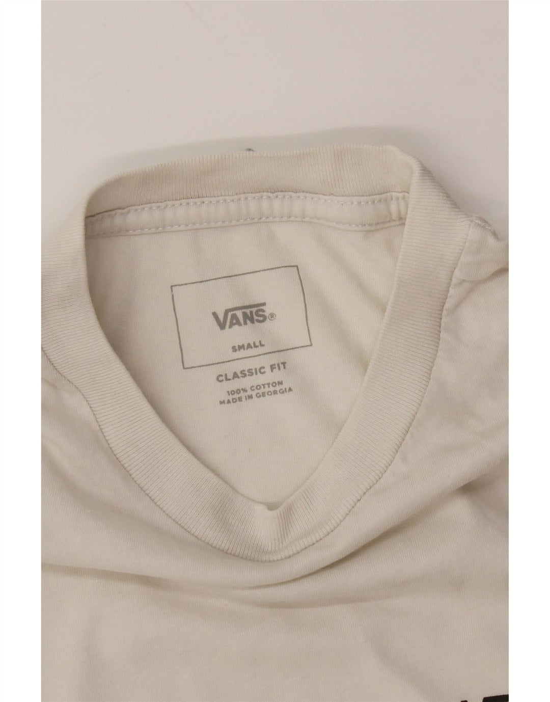 VANS Hombre Classic Fit Camiseta Top Small Black Colorblock Algodón