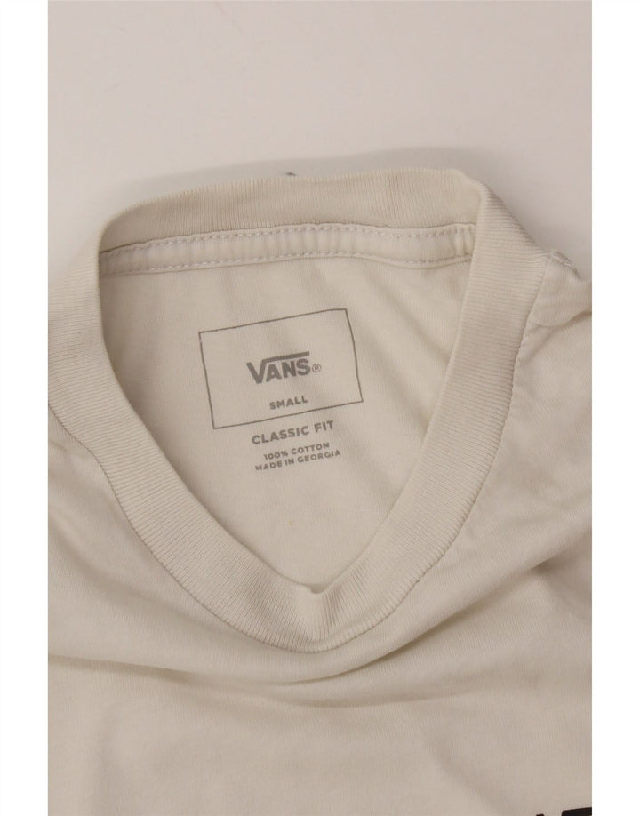 VANS Hombre Classic Fit Camiseta Top Small Black Colorblock Algodón