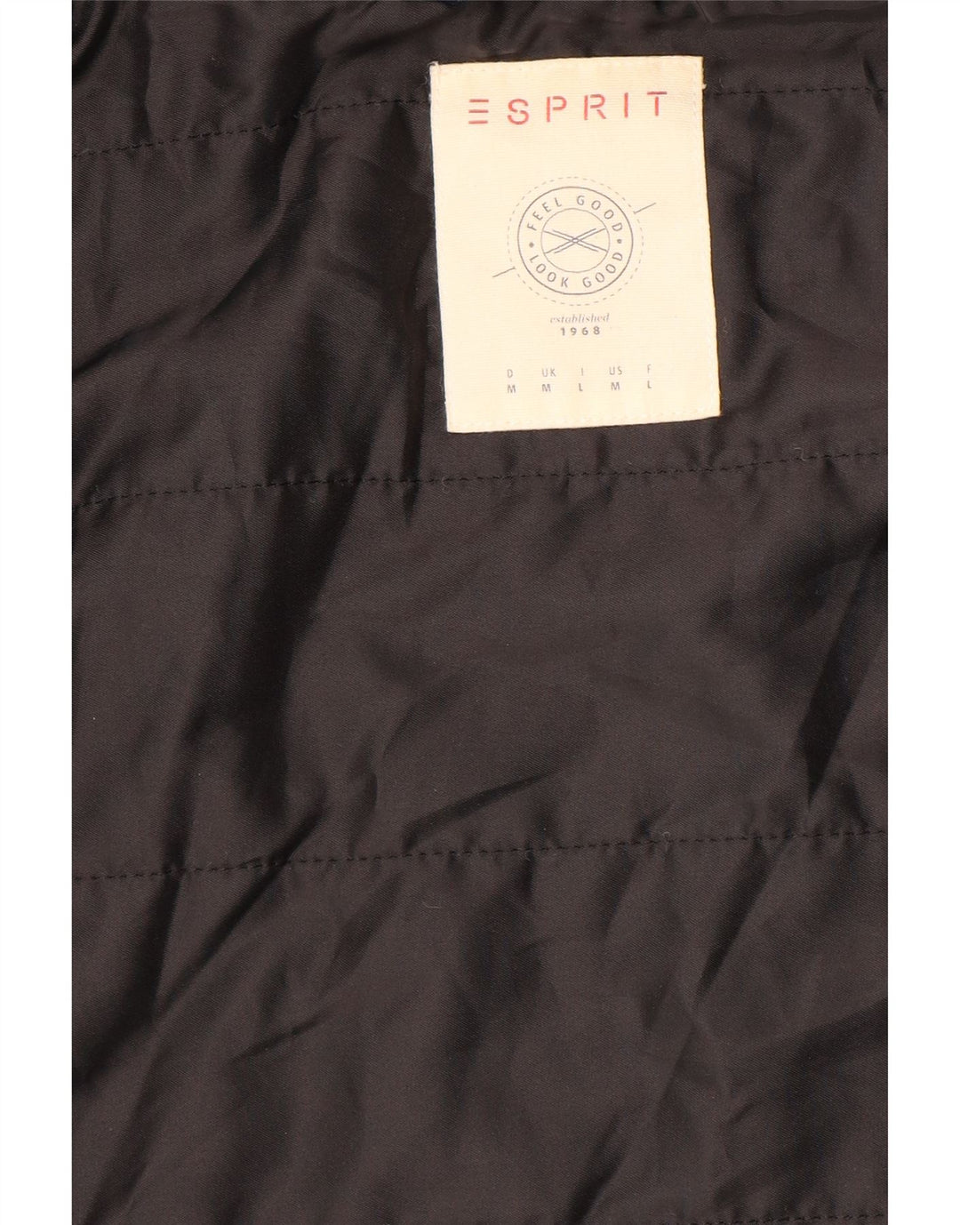 ESPRIT Chaqueta cortavientos con capucha para mujer UK 40 Medium Black Check