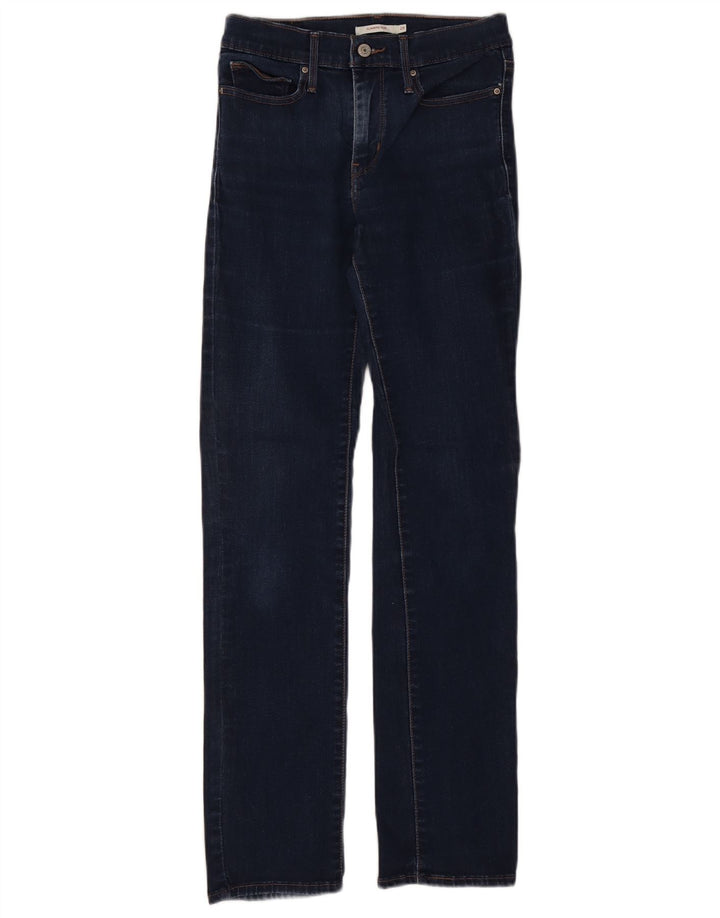 LEVI'S Vaqueros ajustados y ajustados para mujer W28 L31 Azul marino