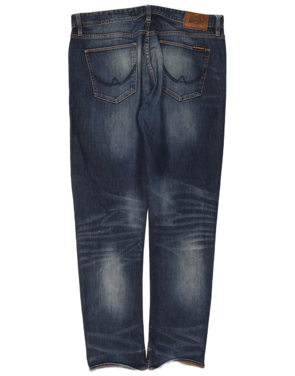 Superdry Vaqueros Sueltos Copperfill Para Hombre W36 L34 Algodón Azul Marino