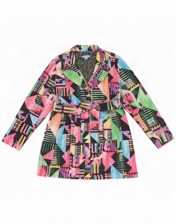 Joe Browns Gabardina para mujer UK 46 Poliéster geométrico multicolor grande