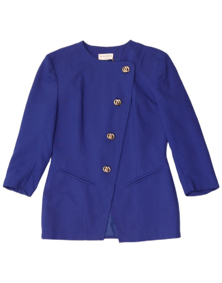 Berkertex Conjunto de falda de 2 piezas con 4 botones para mujer UK 44 Poliéster azul grande
