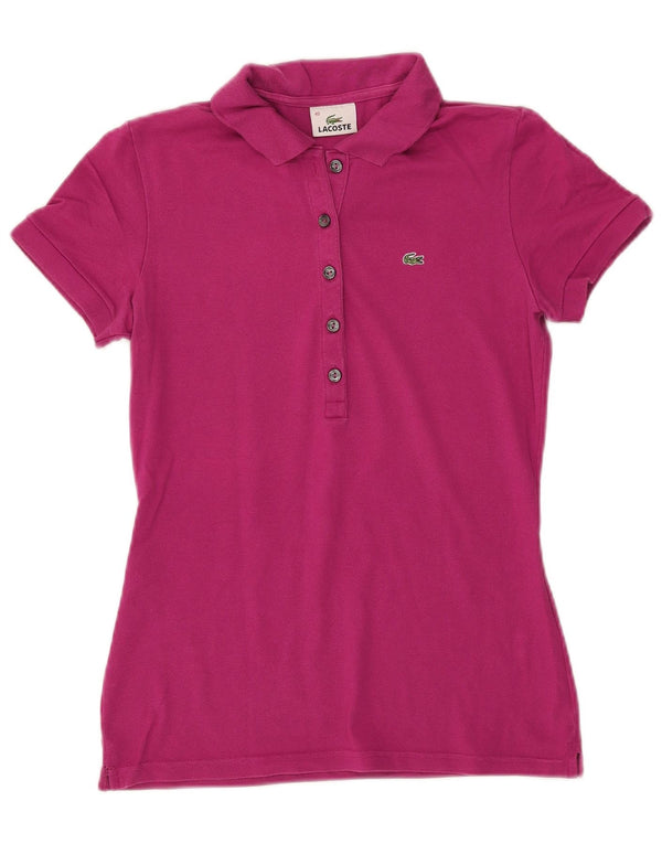 Polo Lacoste Mujer Talla 40 Algodón Rosa Medio