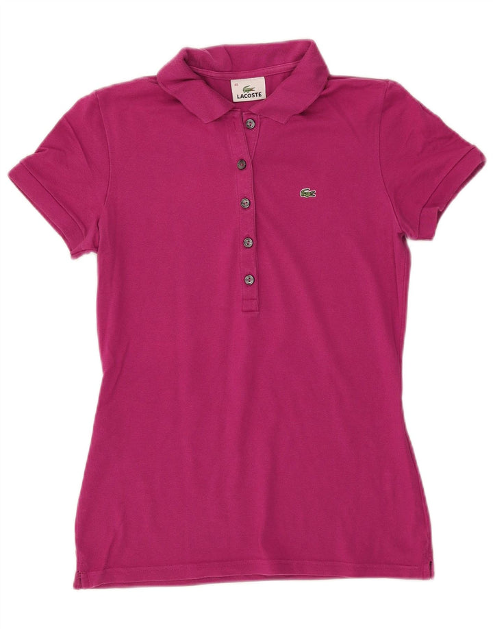 Polo Lacoste Mujer Talla 40 Algodón Rosa Medio