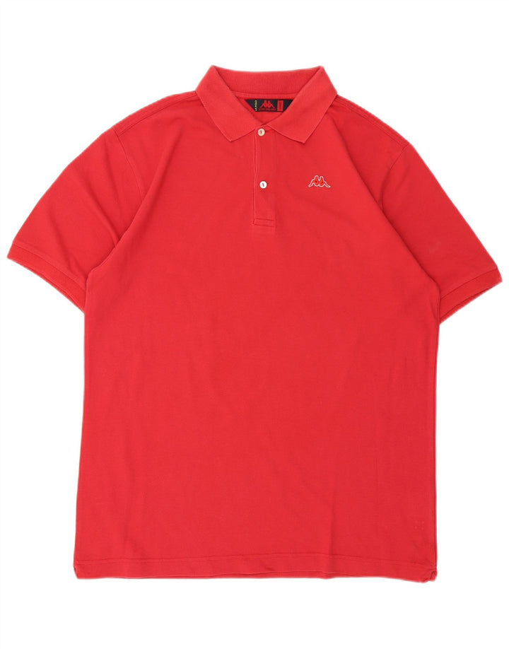 Kappa Polo Hombre Grande Rojo Algodón