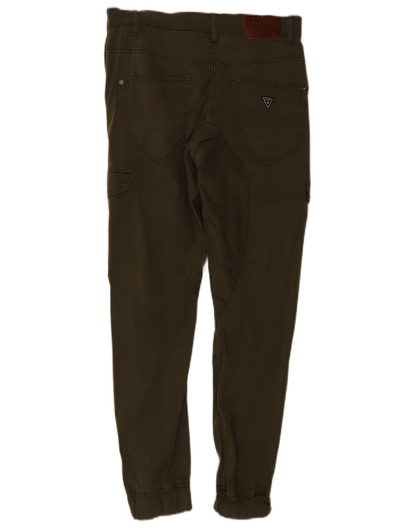 Guess Pantalón Cargo Joggers Hombre W29 L29 Algodón Caqui