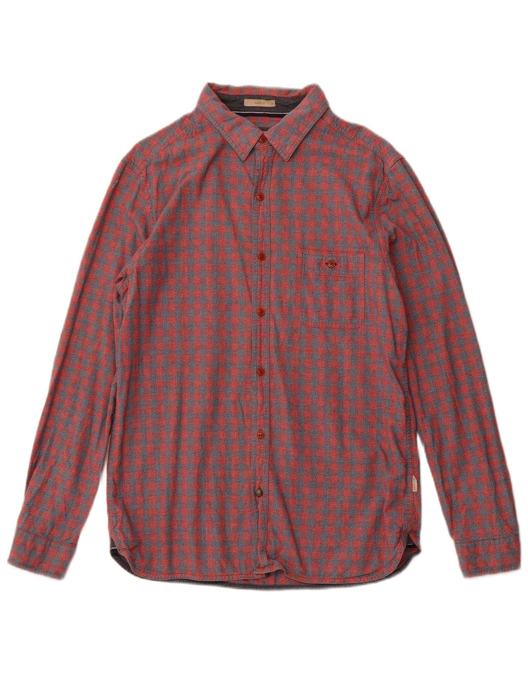 Camisa de franela para hombre de White Stuff de algodón a cuadros en color rojo medio