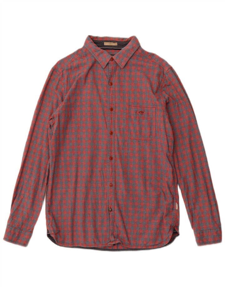 Camisa de franela para hombre de White Stuff de algodón a cuadros en color rojo medio
