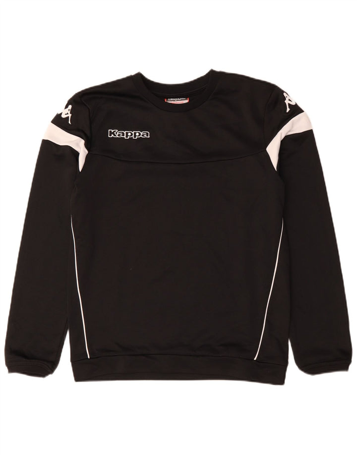 Kappa Hombre Sudadera Gráfica Jumper Medium Negro Colorblock Poliéster