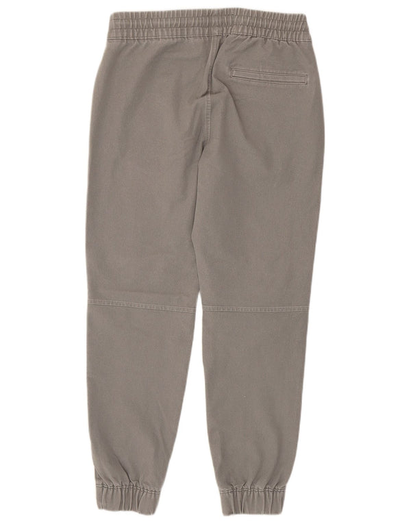 Abercrombie & Fitch Mens Joggers Chino Pantalones Pequeño W29 L29 Algodón Gris