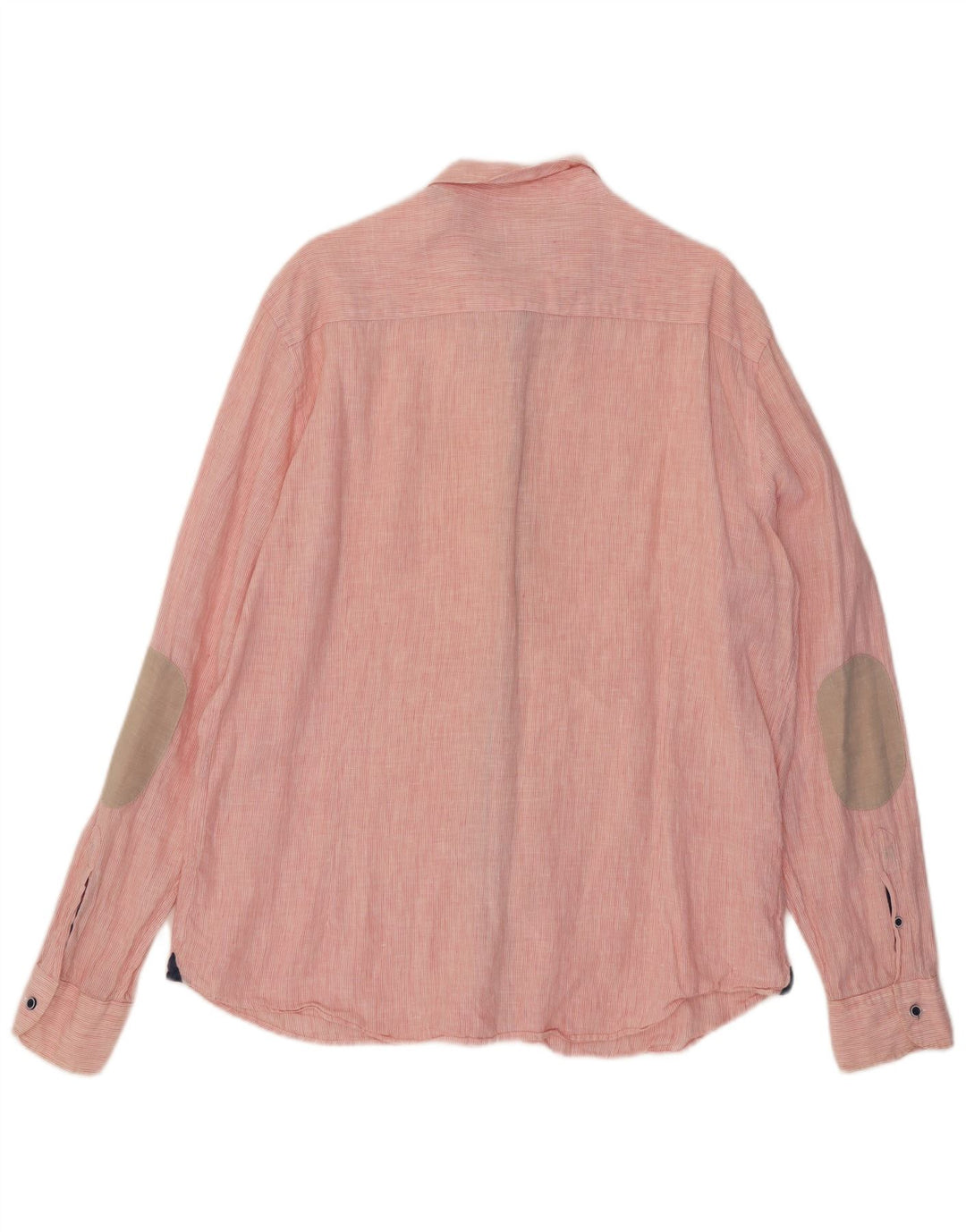 Camisa Hombre Massimo Dutti 2XL Raya diplomática Rosa