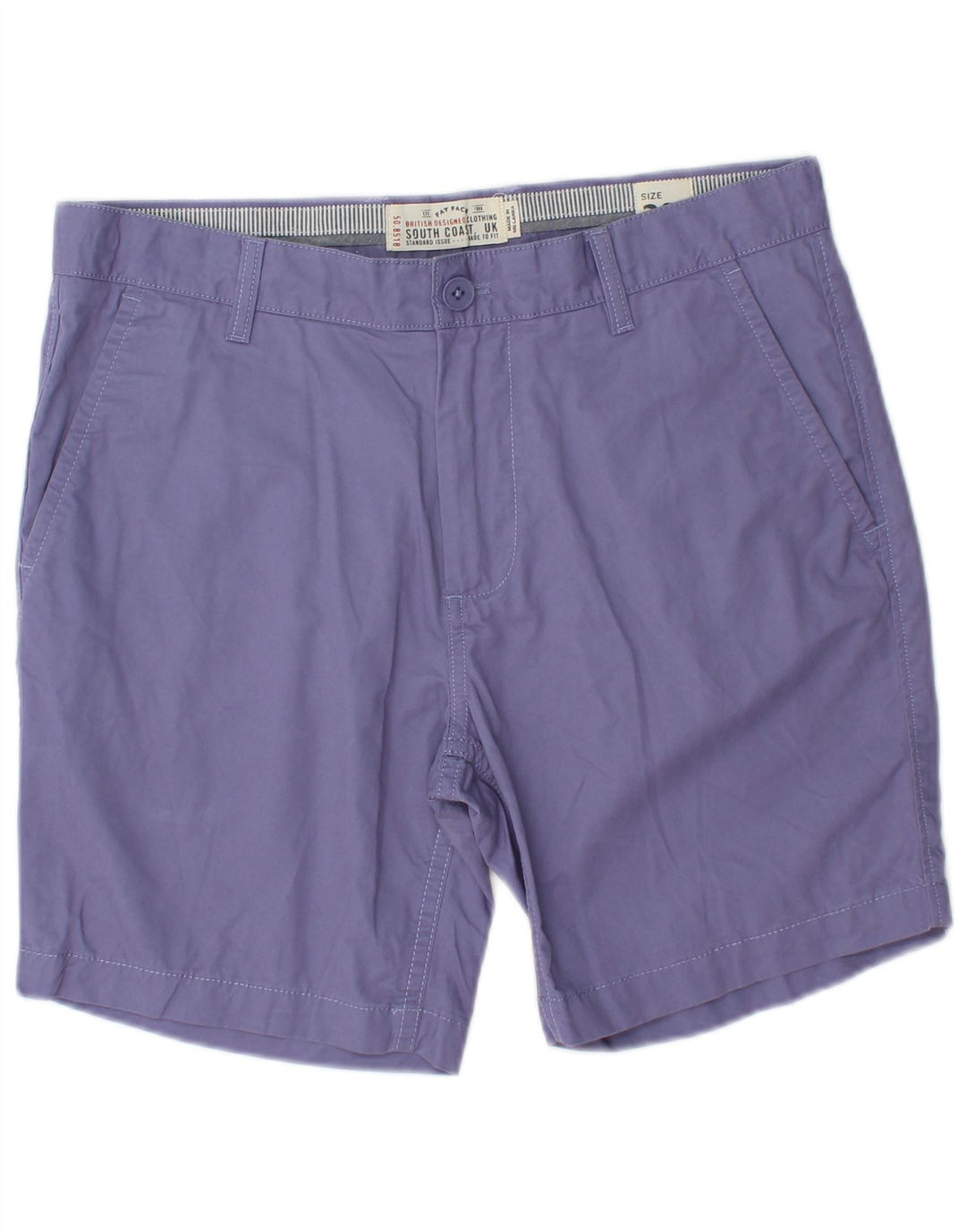 FAT FACE Pantalones cortos chinos para hombre W32 Algodón morado medio