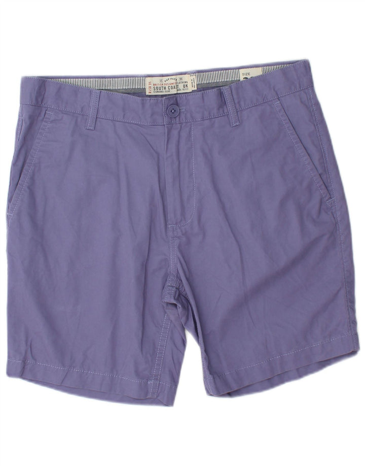 FAT FACE Pantalones cortos chinos para hombre W32 Algodón morado medio