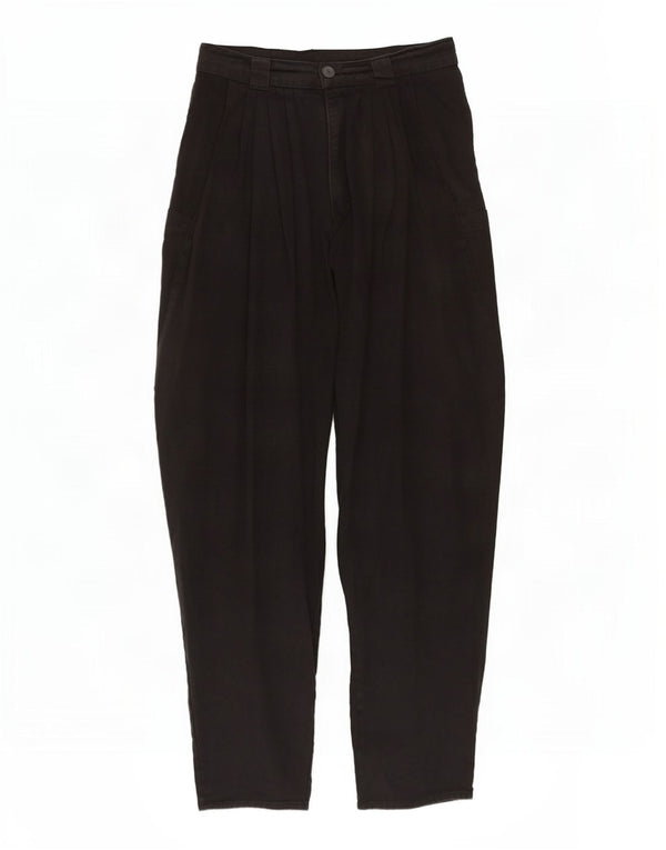 Pantalones cargo vintage de cintura alta para mujer W28 L30 Negro