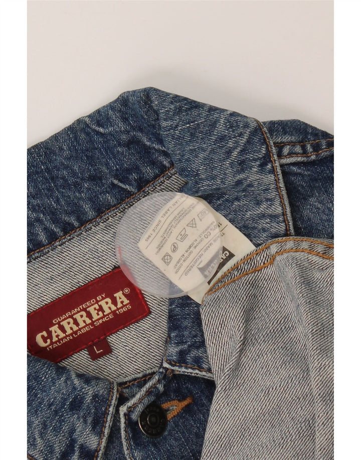 Carrera Chaqueta vaquera para hombre UK 40 Grande Algodón azul