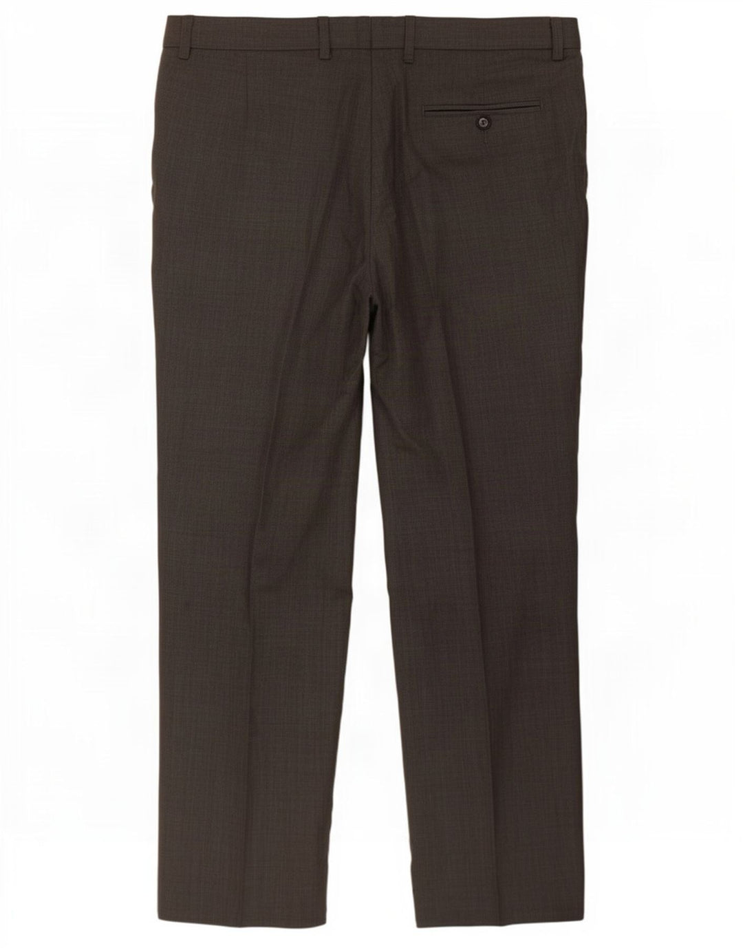 Marks & Spencer Pantalón de traje con pinzas para hombre W36 L31 Poliéster gris