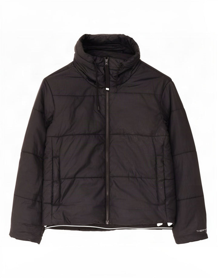 Nike - Chaqueta acolchada extragrande con capucha Therma-Fit para mujer, talla M, color negro