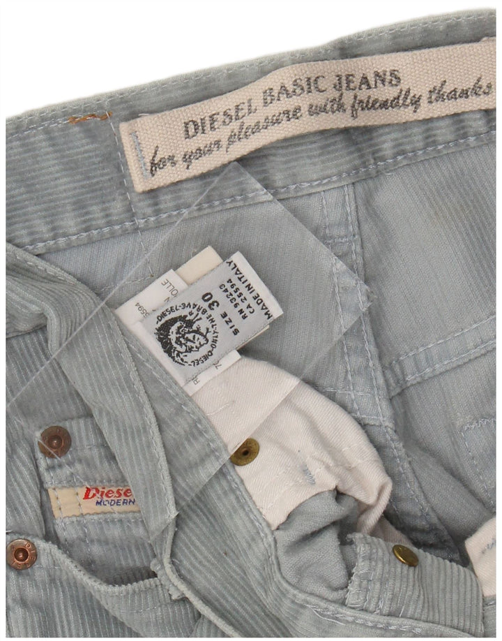 DIESEL Pantalón Recto De Pana W30 L31 Algodón Azul Hombre