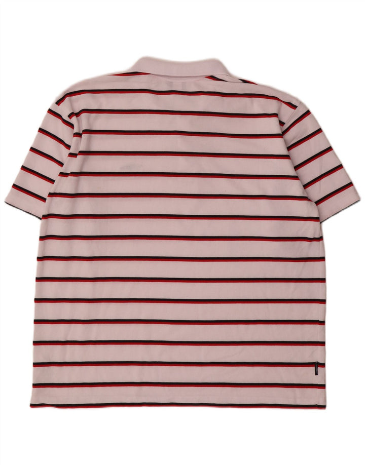 Polo Umbro Hombre 2XL Poliéster A Rayas Blanco