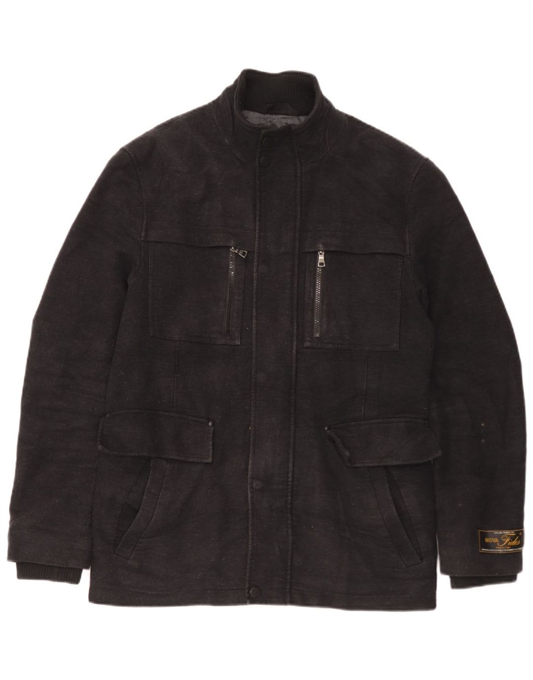 Marks & Spencer Abrigo cortavientos para hombre UK 36 Small Algodón negro