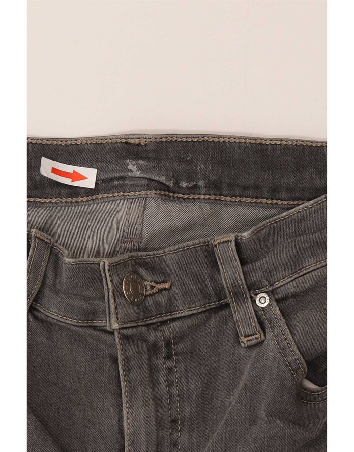 Vaqueros ajustados desgastados para mujer Topshop W30 L26 algodón gris