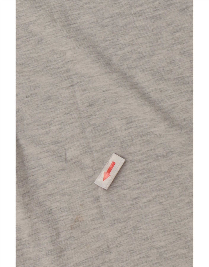 Guess Camiseta gráfica para mujer Top UK 44 Gris medio moteado