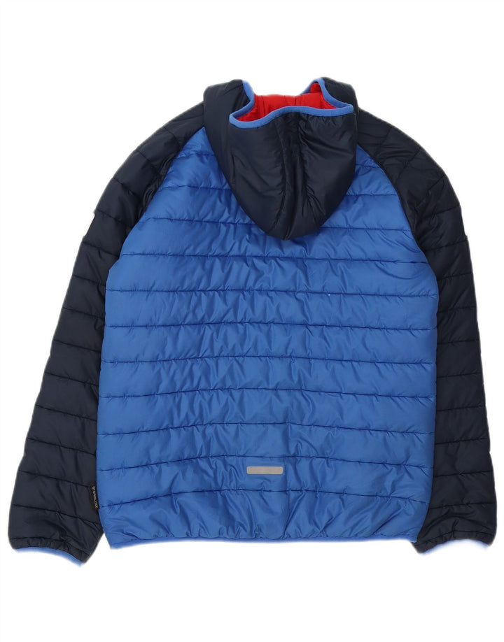 Jack Wolfskin Chaqueta acolchada con capucha para niño 13-14 años Azul Poliéster
