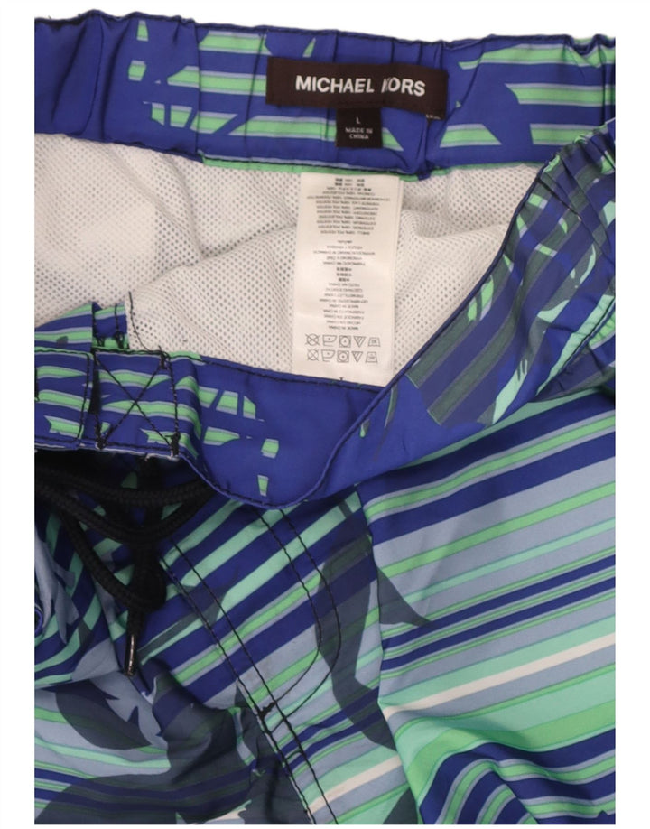 Michael Kors Hombre Bañador Shorts Grande Azul Floral Poliéster