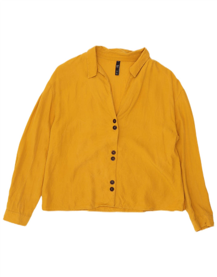 Zara Mujer Trafaluc Camisa UK 46 Grande Amarillo