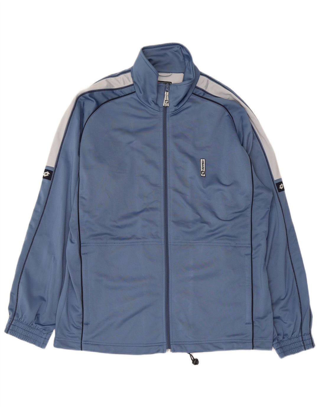 LOTTO Chaqueta superior de chándal para hombre Poliéster color block azul grande