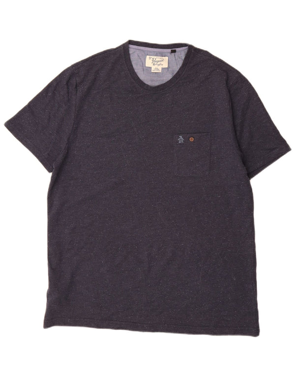 Camiseta Penguin para hombre Top 2XL Azul marino Algodón