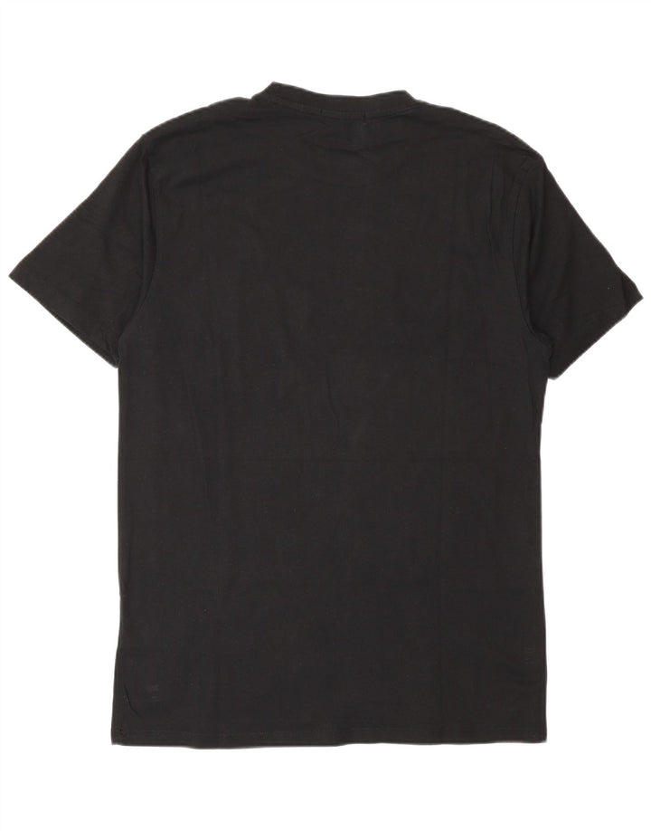 Liu Jo - Camiseta gráfica para hombre, talla mediana, algodón negro