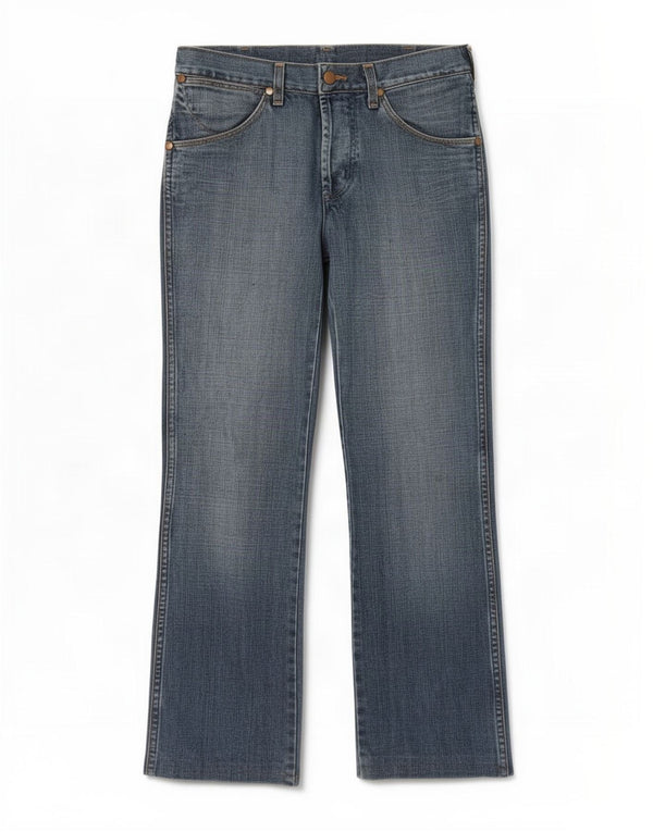 Wrangler Vaqueros Rectos Rockville Para Hombre W28 L34 Algodón Azul