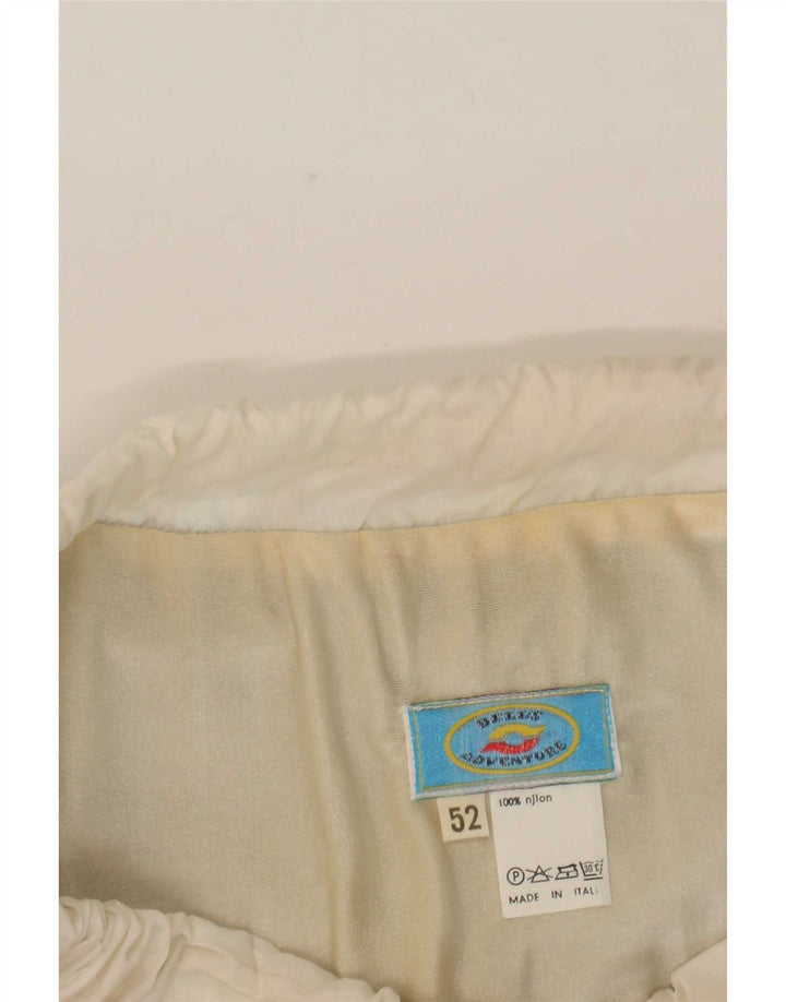 Bañador vintage para hombre IT 52 Nylon color block grande multicolor