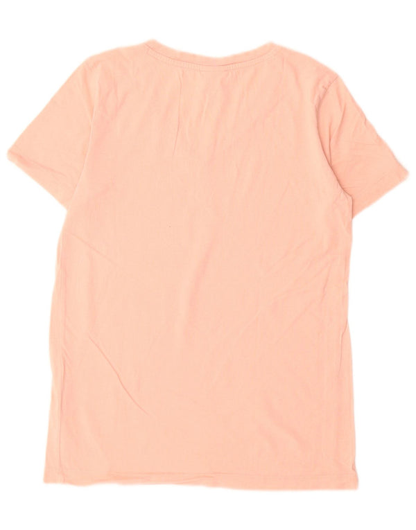 Champion Womens T-Shirt Top UK 6 XS Pink Cotton