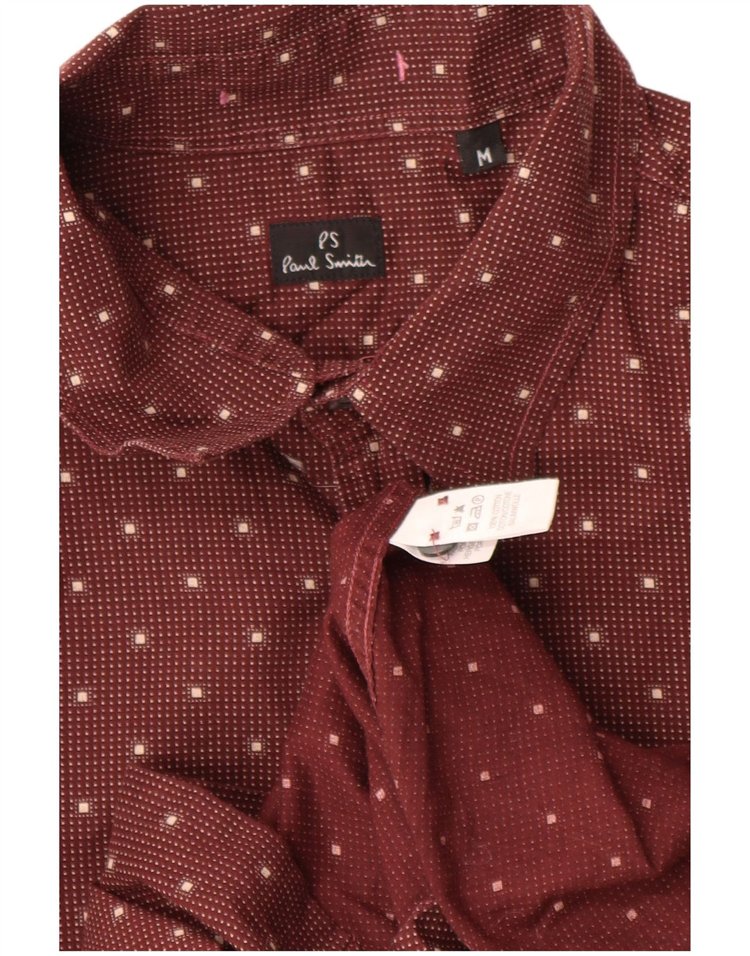 PAUL SMITH Camisa para hombre mediana roja con lunares