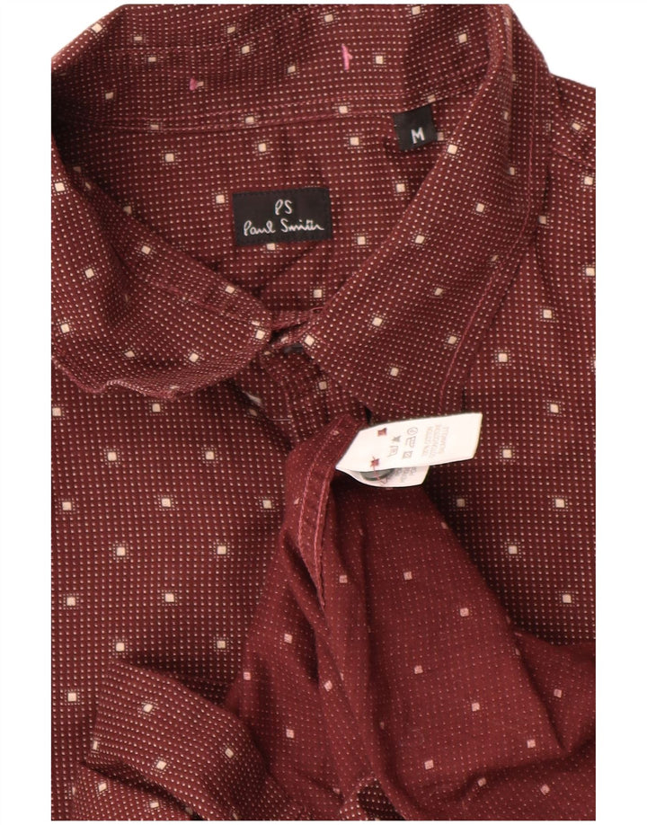PAUL SMITH Camisa para hombre mediana roja con lunares