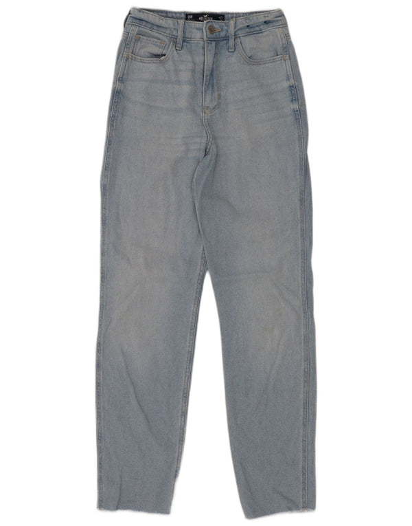 Vaqueros Hollister Mom De Cintura Alta Para Mujer US 00 W23 L27 Algodón Azul