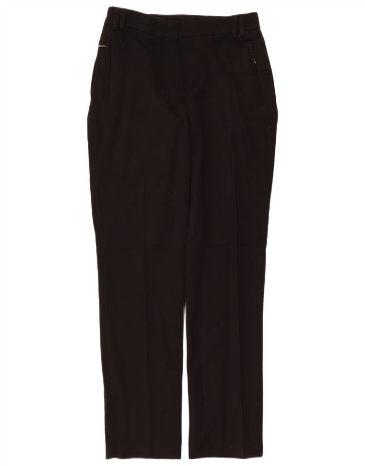 Marks & Spencer Pantalones Chinos Regulares para Mujer UK 8 Small W28 L29 Negro