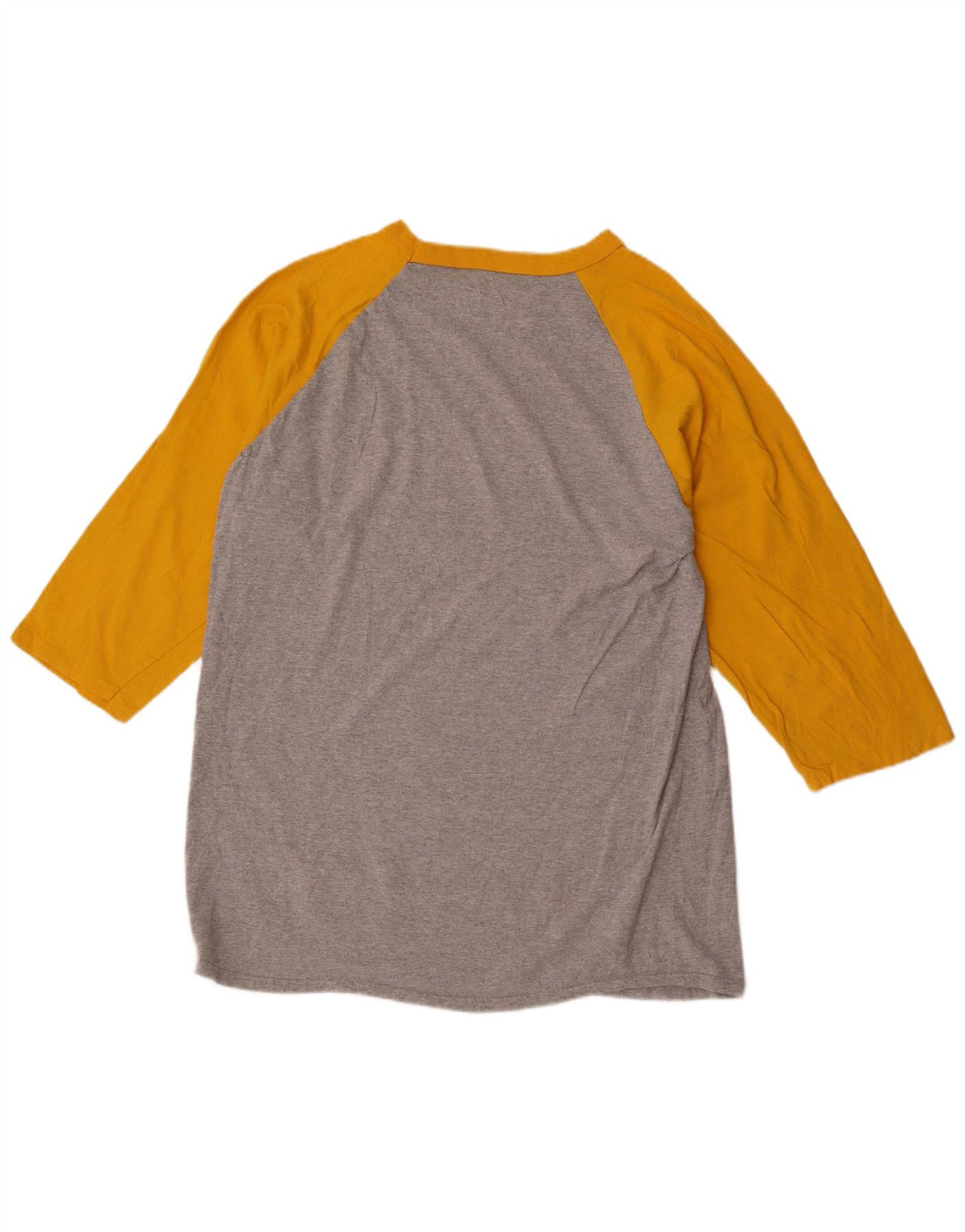 CHAMPION Camiseta de manga larga para hombre XL Gris Colorblock Algodón
