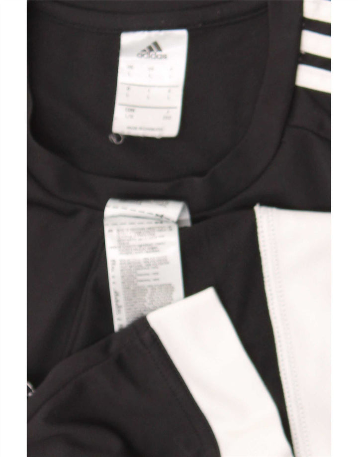 Adidas - Camiseta para hombre, talla grande, poliéster negro