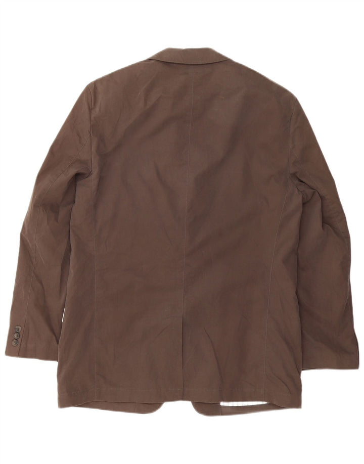 Marks & Spencer Chaqueta tipo blazer de 2 botones para hombre UK 38 Algodón marrón medio