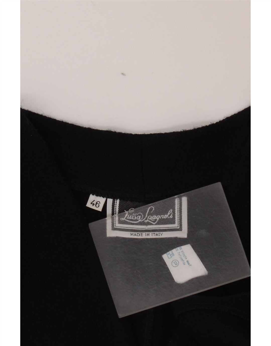 Luisa Spagnoli Vestido tubo de manga larga para mujer IT 46 Grande Azul marino