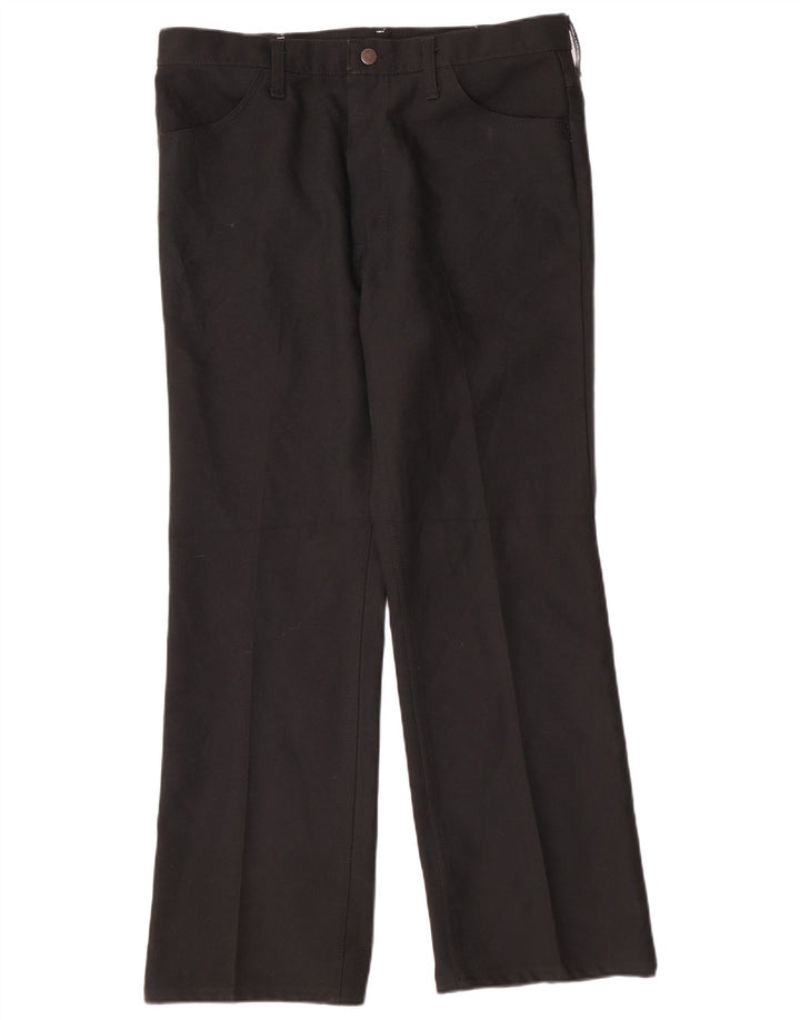 Wrangler Pantalones casuales con corte de bota para hombre W36 L30 Negro Poliéster Clásico